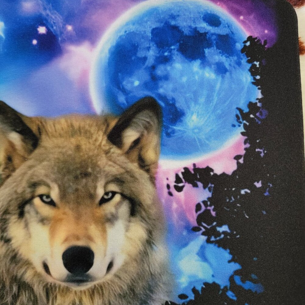 Wolf Moon Computer Mouse Pad - Picture 3 of 5